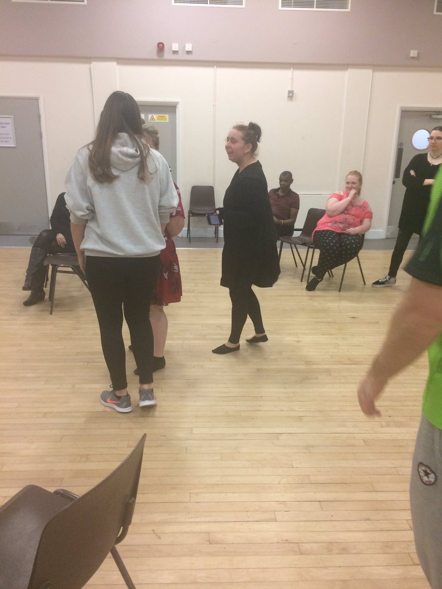 Barkingamdram's tweet photo. We are so lucky at Barking Mad to have a room full of talent! Choreographer was sick tonight but @abbs__xo was ready to step in to choreograph #Heartbreakhotel for #allshookup @KMTheatre in June. Tickets on sale at https://t.co/3k0dAoyR0b https://t.co/nsoDKMOL1m