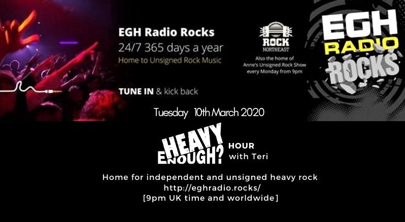 MusicMattersTee's tweet photo. Thank you for listening to today's #HeavyEnough?Hour 
@EGHRocks #radio #ListenAgain
Hope you enjoyed it as much as I did!
Make sure to check out all bands featured;
@Andtheskydarken
Forgive
@alazkaband
@aleyauk
@Outbreaks_Band
@JP2ll
@telepathyband
#NewMusicAlert #ListenHere https://t.co/JfOkomwsjW