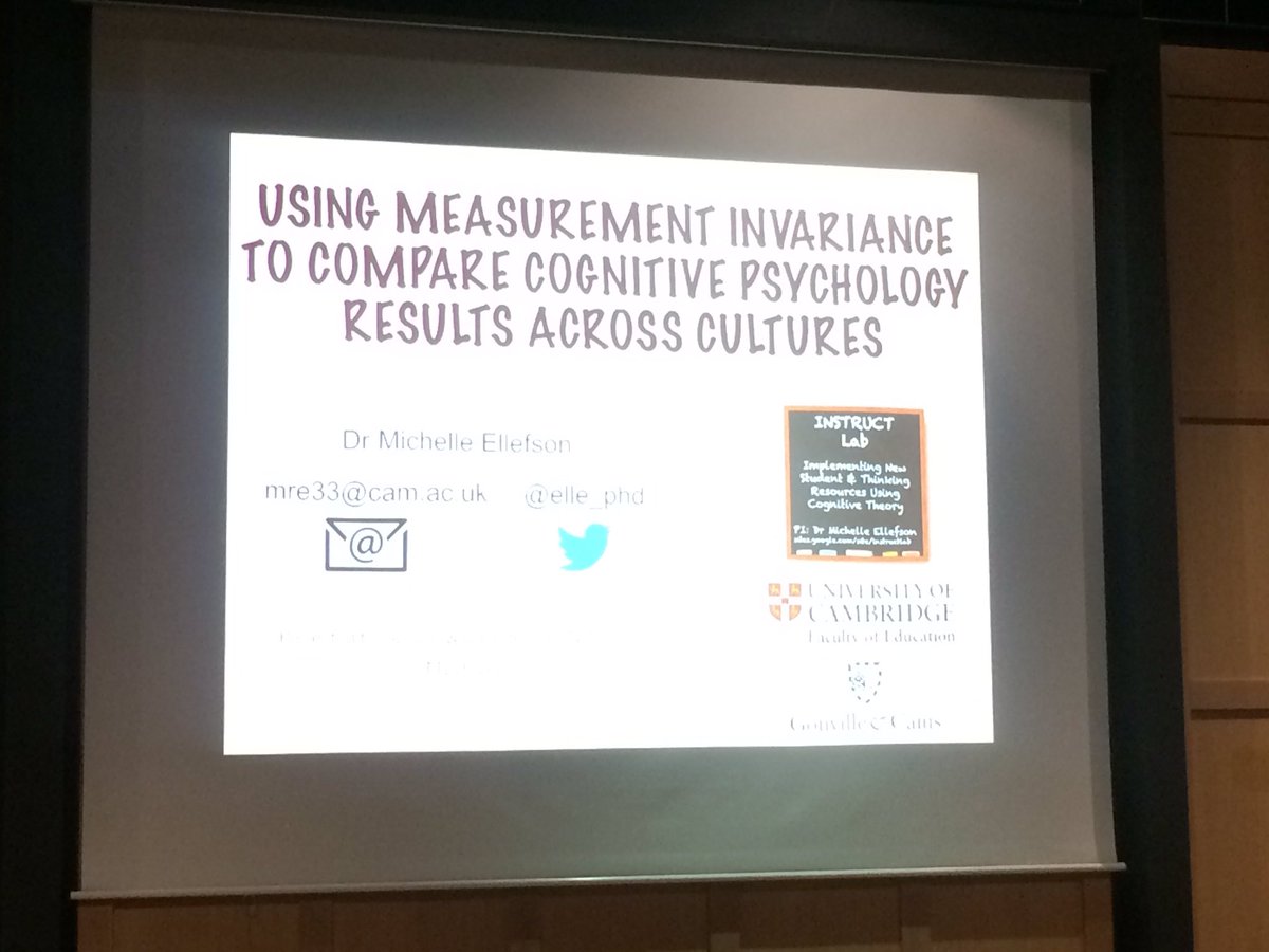 mariatsapali's tweet image. Loved attending this talk on measurement invariance by @elle_phd at @CaiusCollege science network #instructlab @CamEdFac