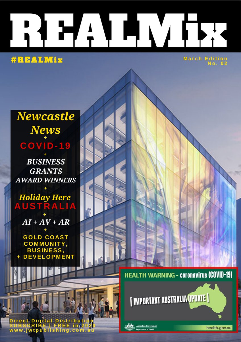 NthCoastMedia's tweet image. Circulating Now
#REALMix March 2020
#Australia wide
#DirectDigital #Distribution
Via @JWTPublishing 
Monthly Online Magazine. #JWTPublishing
"April 2020 we celebrate 25 years in #media."
#NorthCoastMix #GoldCoastMix #NimbinMix #HempAustralia #MMAsiaMix #QueenslandMix