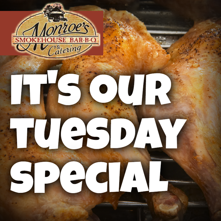 1/4 Chicken Special that Includes two sides and a drink!