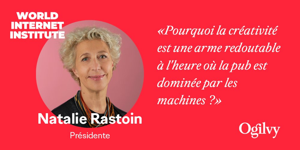 Ogilvy_Paris's tweet photo. « Si les machines sont des artistes de la copie dans des systèmes fermés, que reste-t-il à l’homme? Eh bien l’ouverture du système ! La créativité, l’innovation, la pensée latérale … ».Découvrez l’interview de 
@NatalieRastoin pour le @Ads_Institute
👉https://t.co/AbAHs3ZyCJ https://t.co/LMF8PhlzS0