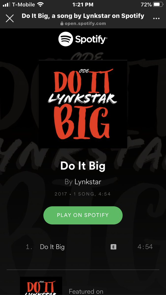 Lynkstar's tweet photo. Play my song 🔊 #DoItBig on @Spotify stream worldwide 🌎 https://t.co/iE3p4AcwuD