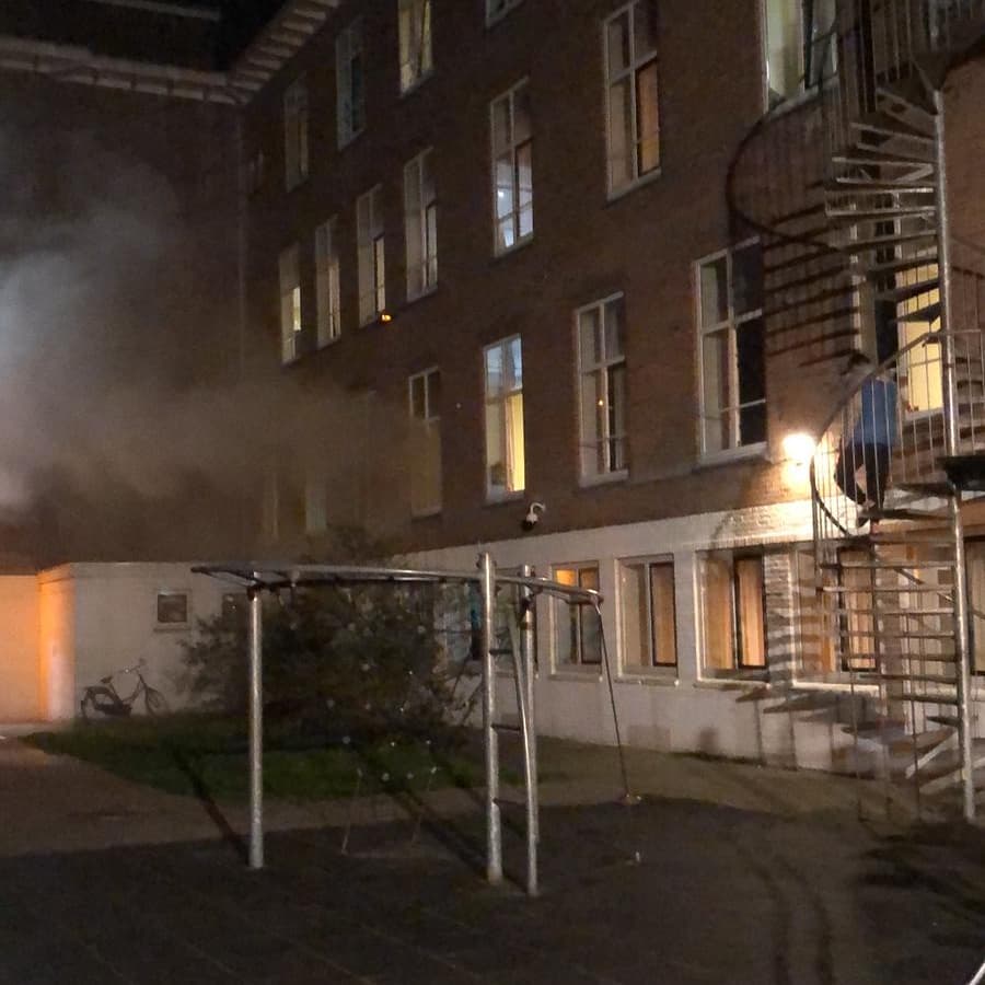 Melding middelbrand Hoogstraat Leersum