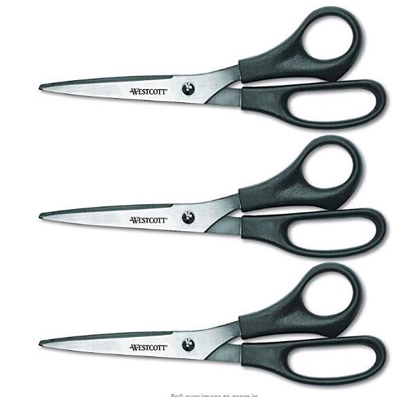 3 pack Westcott Scissors 55% off! $4.97 prime amzn.to/2vUfxLP #ad  #TuesdayMotivation #tuesdayvibes #clearthelist #discount #savingmoney #teacherlife #TEACHers #shrinkthelist #discount #Deals FB: Epic Deals Per Andrea