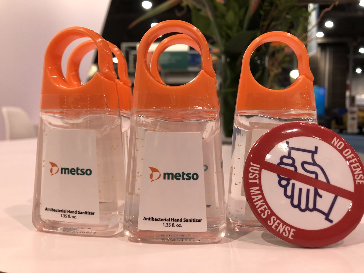 MetsoOfficial's tweet photo. We always putting the healt and safety of our customers and employees first. We are prepared at our booth and we welcome everyone to see us. #MetsoCONEXPO #CONEXPOCONAGG @conexpoconagg https://t.co/y4dxPTY4k8