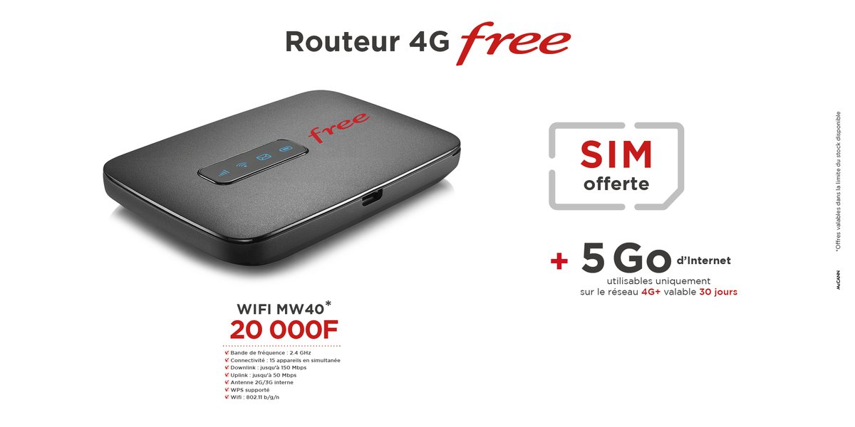 Des routeurs 4G ? Les autres en ont ! Mais chez Free, lorsque vous en achetez, vous devenez nos partenaires et pas seulement des clients. Parce qu’ensemble, nous rendons le marché de l’internet et le consommateur libres.
Acheter chez Free, c’est rejoindre le mouvement ! #TeamFree
