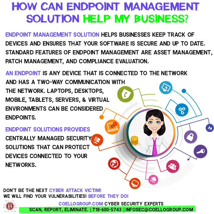 davidt6930's tweet image. Can Endpoint Management solution help my business?
Endpoint solution helps businesses keep track of devices and ensures that your software is secure and up to date.
#endpointManagement #endpointsolution #centrallymanagedsecuritysolutions #coellogroupcybersecurityconsultants