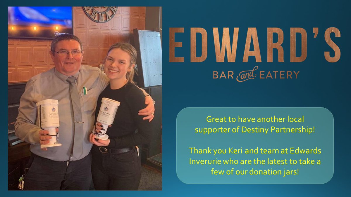Destinyp2019's tweet photo. Thank you Edwards for the support! 

Great time just now with the Inverurie community and surrounding communities. 

Great response for support that help us greatly with our causes and don't forget- we are on the Tesco's Bags for help scheme in Inverurie also! https://t.co/N4FiEkd9J3