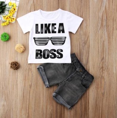 MommysLittleHe2's tweet image. Boys' Short Sleeve Letter Denim Shorts Two-Piece Set #babyclothes #babyboysclothes #mommyslittleheart mommyslittleheart.com/products/boys-…