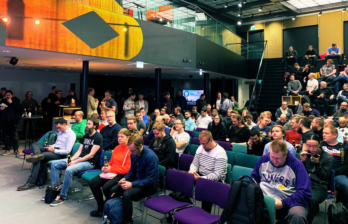 CybercomFinland's tweet photo. Thank you all for attending tonight at @awsfin meetup with @jeffbarr and @therolle 😎✌️ #aws #cloud #meetup #cloudservices https://t.co/8wdR3rqH0H