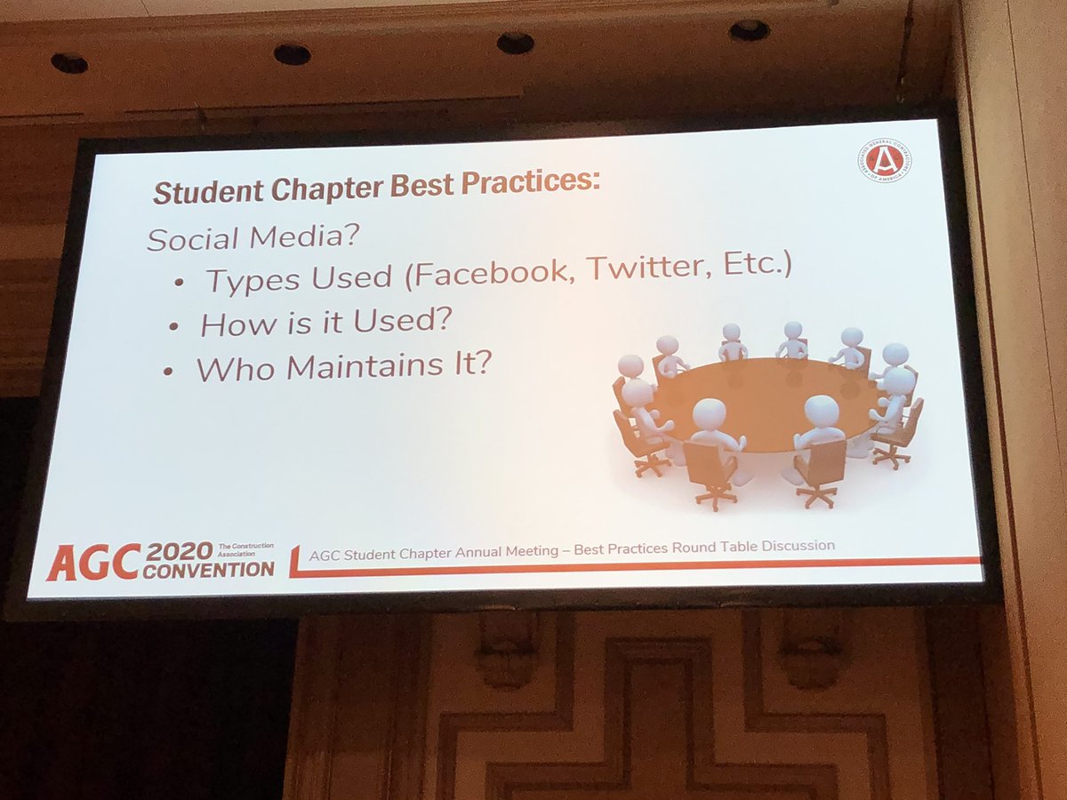 More than 30 <a href="/AGCofA/">AGC of America</a> student chapters are sharing best practices for building their chapters! Make sure your chapter is in the room where it happens next year! #agc2020