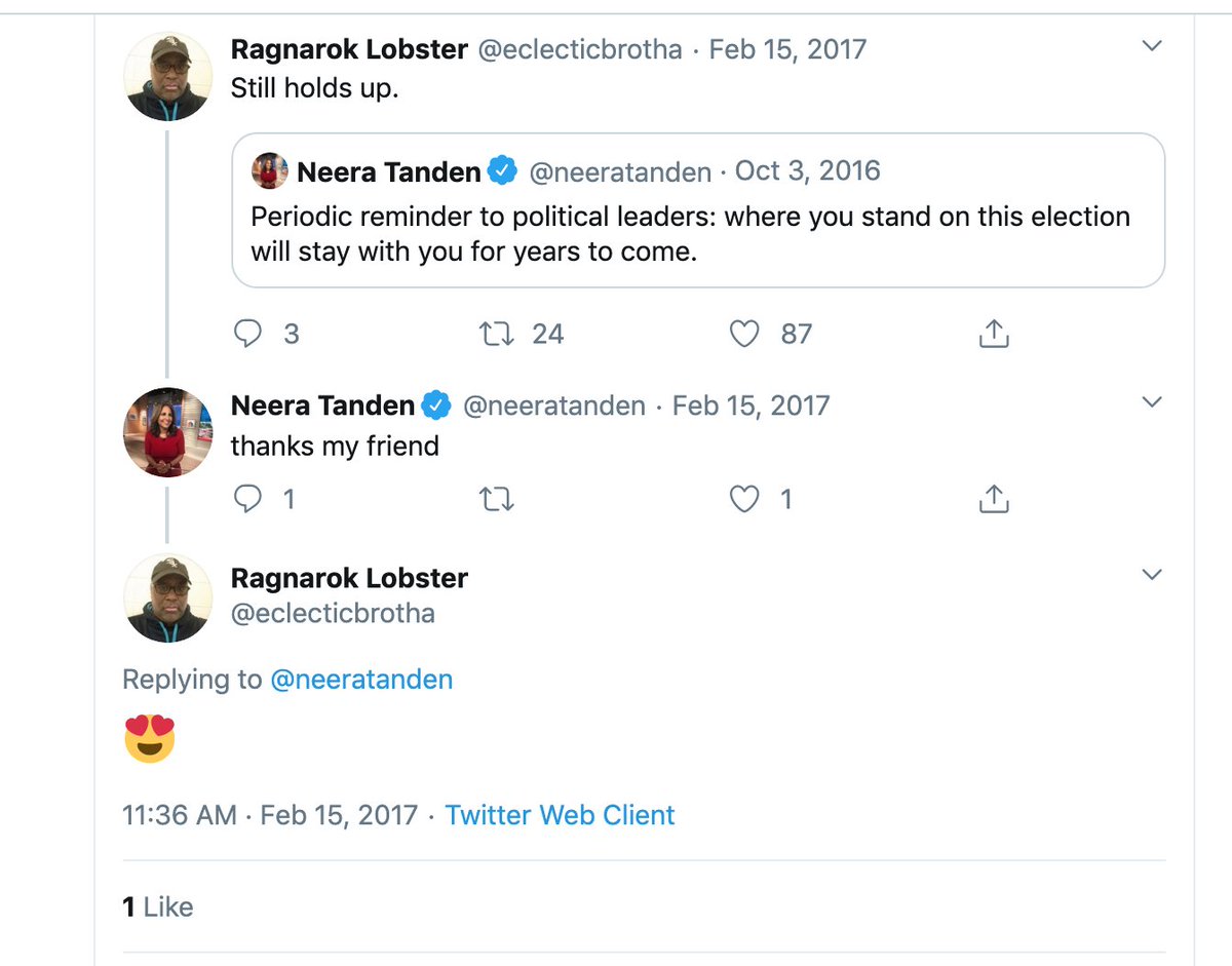 Here's EclecticBrotha, another "friend" of Neera Tanden who, like Jeremy and Mr Weeks really likes telling people to suck on his own or Sanders' d. He also encourages people to get f*cked by other people's d*cks. h/t  @erinwalsh10 for some of these. (21/?)