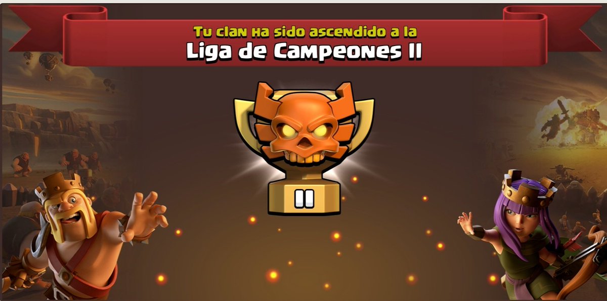 Y como la unión hace la fuerza, estrenamos la primera liga de Almas y Furianos ascendiendo a Campeones 2. 👏🏻👏🏻👏🏻👏🏻
Felicidades a nuestr@s chic@s por este merecido ascenso luchado hasta el final y a seguir creciendo #roadtochampions1
<a href="/Almas_Guerreras/">Clan Almas Guerreras</a> 
<a href="/FURIANOSCOC/">FURIANOS</a>