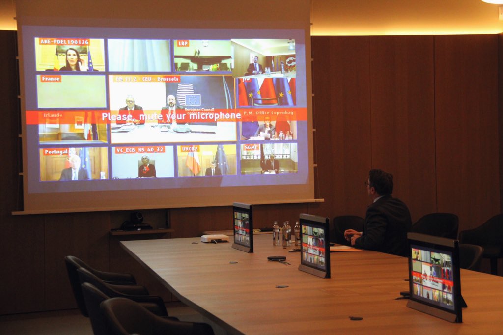On a videocall with #EUCO leaders on #COVID19: I urge that we coordinate national measures and develop actions and approaches based on common guidelines so we are all better equiped to deal with the spread of the virus and its consequences. Close collaboration at EU level is key.