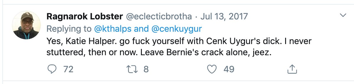 In full disclosure, I've had my own run-ins with him during which he encouraged me to go f*ck myself with Cenk Uygar's d*ck. So, it's especially moving to see how much he & neera adore each other (23/?)