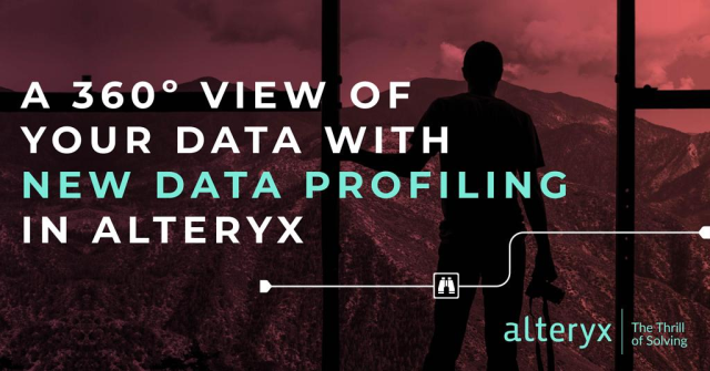bradwulf's tweet photo. Every dataset has a story to tell. What’s yours telling you? Get a 360° view of your #data with Holistic Data Profiling in 2020.1 #AlteryxAnalytics https://t.co/oSsq8PXhOd https://t.co/ayXxmcE21S