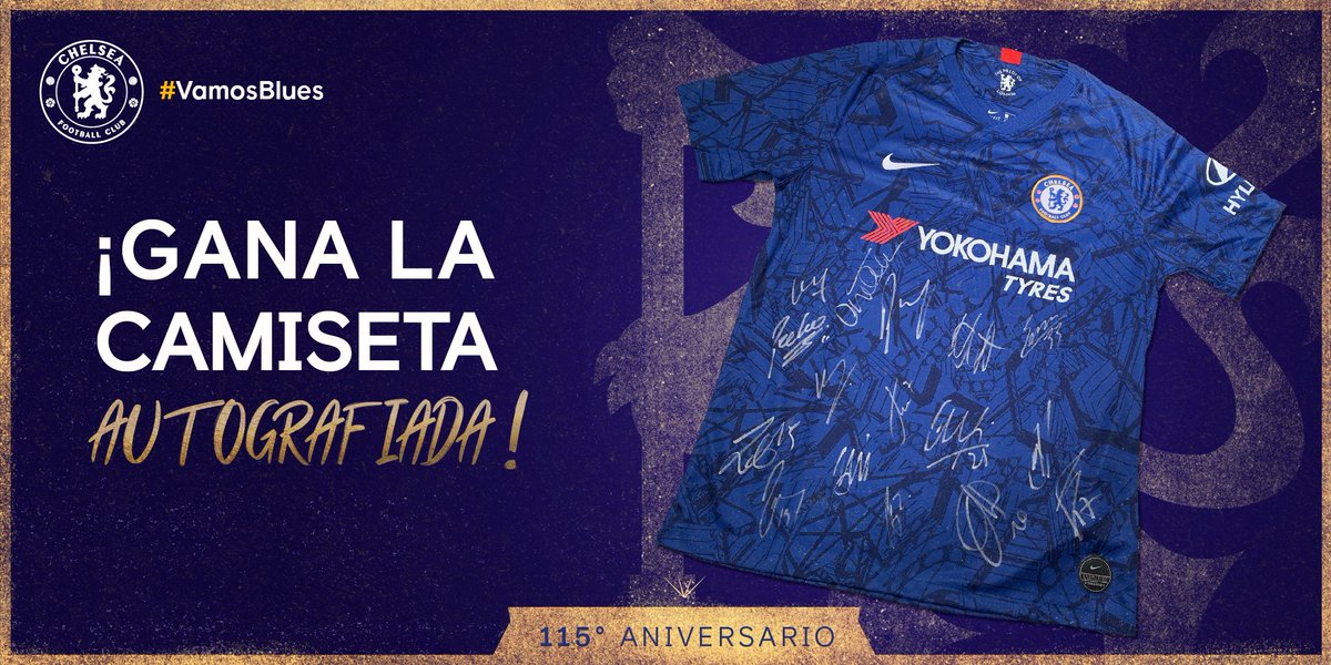ChelseaFC_Sp's tweet image. ¡La camiseta del Chelsea puede ser tuya! 👕

Es nuestro cumpleaños y queremos darte un regalo 🎁

¿Cómo ganarla? Debes seguir a @ChelseaFC_sp, comentar este tweet con la bandera tu país y dar un RT 😉

#Chelsea115