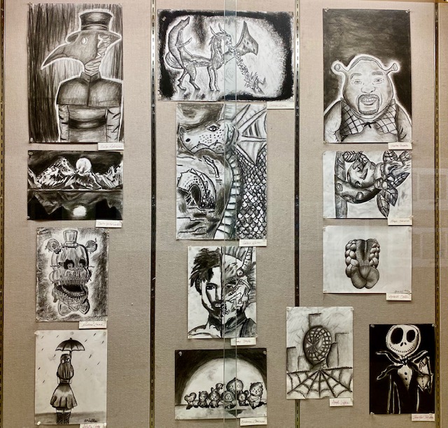 D33Leman's tweet photo. Artwork from our students Charcoal Studies! https://t.co/mmqBVUlRde