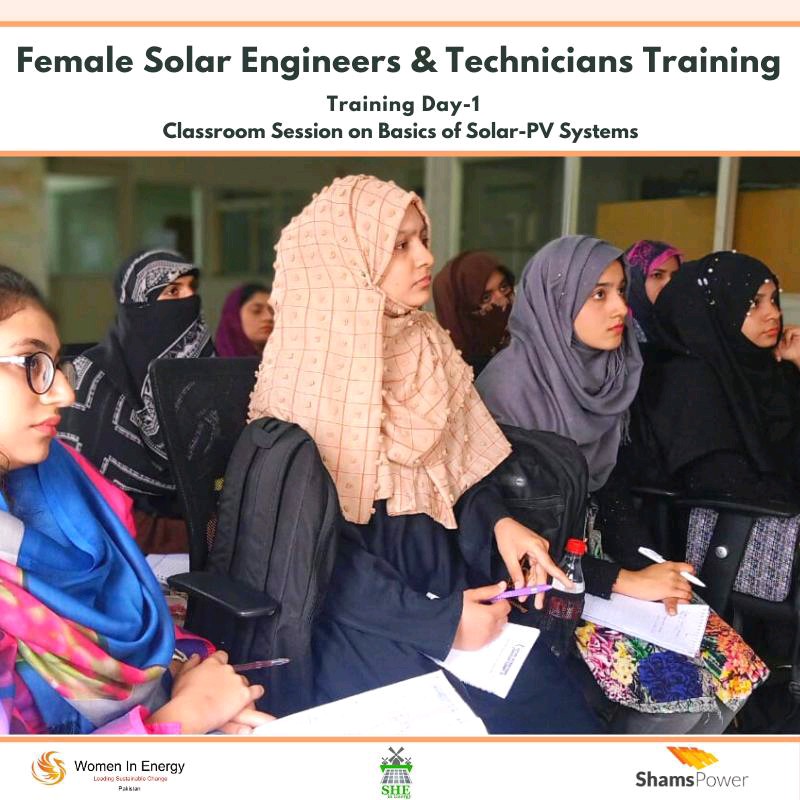 PkWomenInEnergy's tweet photo. In celebration of #IWD2020, #ShamsPower & @PkWomenInEnergy held our second "Female Solar Engineers & Technicians Training" conceptualized by Rehana Aziz (SHEinEnergy).
Day-1 comprised of classroom training. We've more planned for next two Saturdays, so stay tuned!
#WomENERGY2020 https://t.co/dr4AdfKEdQ