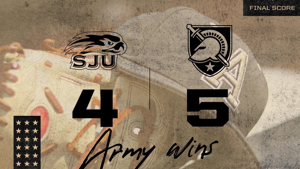 ARMY WINS IT ON A STRIKEOUT!

Carter Macias comes in to score on the passed ball to give the Black Knights the victory #GoArmy