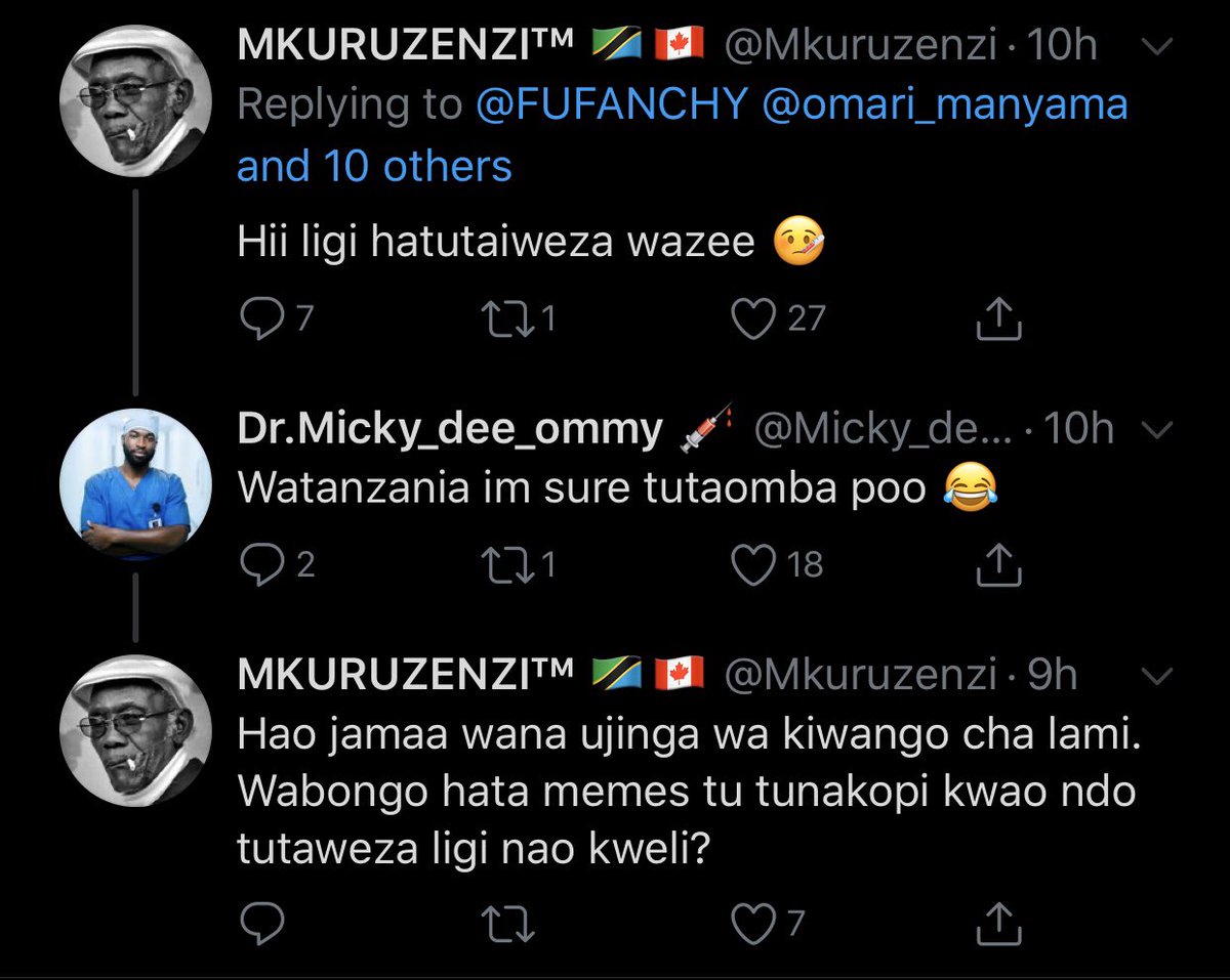 This Tanzanian tried to pick a tweef with Kenyans, his kinsmen told him to tread carefully 😂😂😂😂😂😂😂😂😂