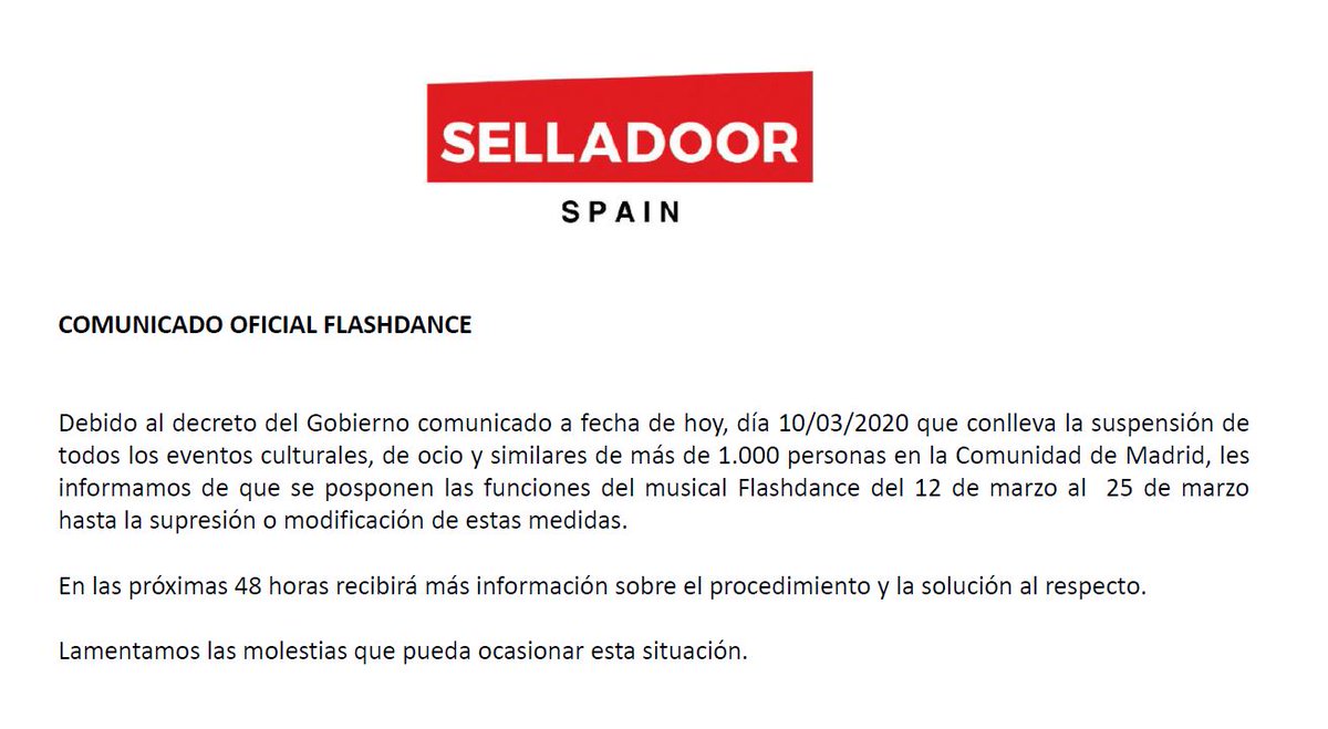COMUNICADO OFICIAL: