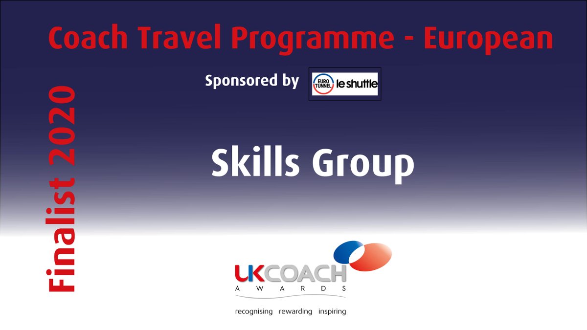 Shortlisted for the European Coach Travel Programme sponsored by <a href="/LeShuttle/">LeShuttle</a> are... 

<a href="/SkillsHolidays/">Skills Holidays</a>

CONGRATULATIONS!

#UKCA20 #CoachWinners