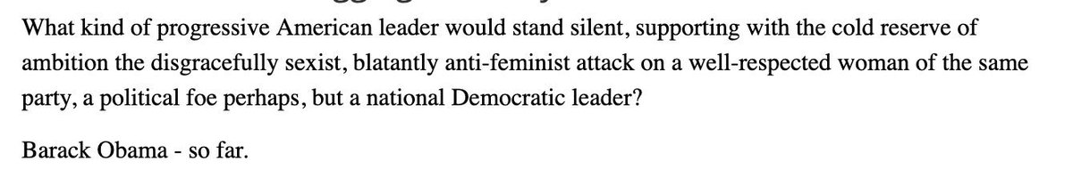 when it comes to using "lynching" analogies. In fact, in 2008, he chose a strange headline for a blog post he wrote criticizing Obama for not doing enough against the "media's lynching" of Hillary Clinton. (29/?)