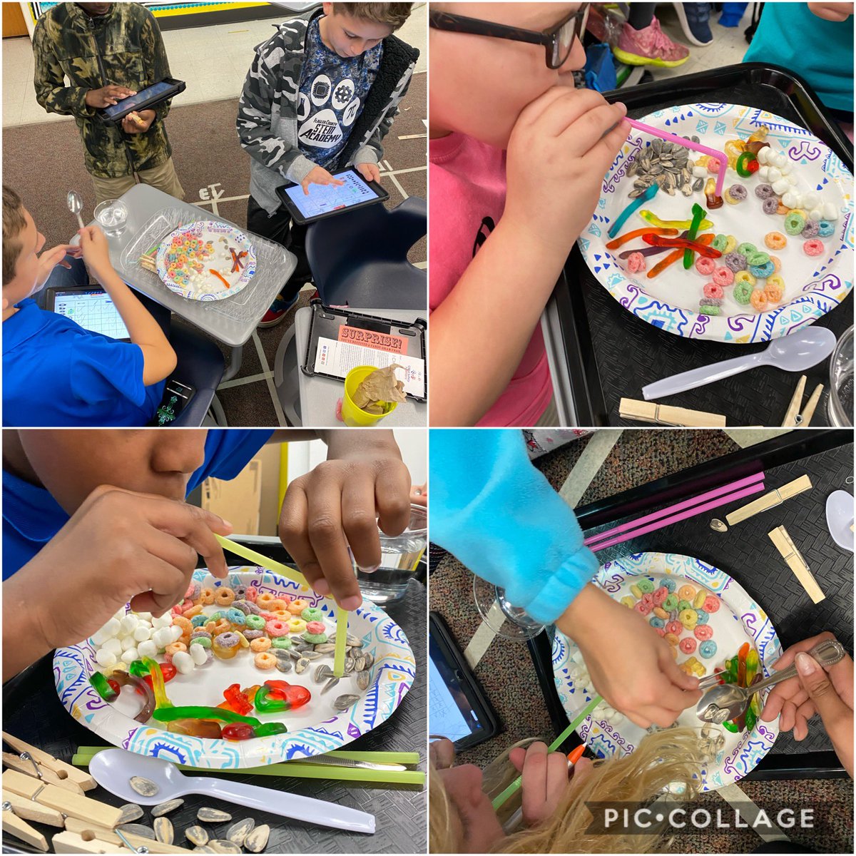 happily_teachyp's tweet photo. Our bird beak adaptations from a while ago!! 😂❤️ 
#STEM #STEMed #STEMeducation #stemsoars #stemgirls https://t.co/3tja5ppnXe