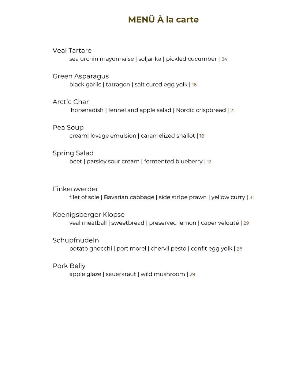 Our brand new Spring menu is here! Great choices and great pricing. And even better: we’re back to serving dinner 7 days a week, plus the Friday lunchtime schnitzel special! We look forward to you trying these incredible new dishes.