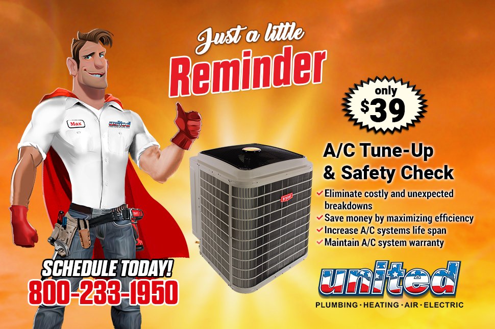localunitedserv's tweet photo. Prepare your home for the warmer months to come with an A/C tune-up and safety check only from United Plumbing Heating Air &amp; Electric! #homeservices #airconditioning #ac #hvac #sandiego

https://t.co/xpMuEbaAgB https://t.co/6j31lvqS7f
