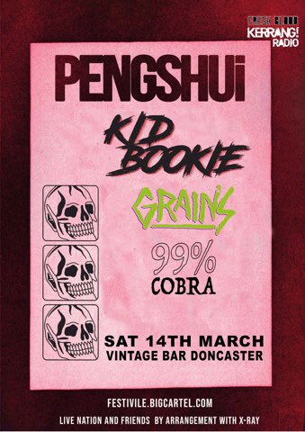 Unfortunately we will be a brother down this Saturday as our bassist Rob had to be rushed to the hospital a couple of days ago.We wish him a speedy recovery.This doesn’t mean we’ll be pulling from the show though, we will still be performing as a 3 piece and tearing up the place.
