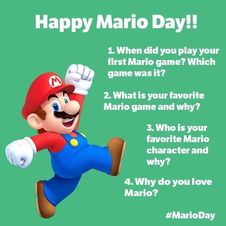 1. 1987 - Super Mario Bros. on the NES 2. Mario Odyssey because it is the first game I finished with my son! 3. Luigi - He has been my guy since Mario 2! 4. No matter what he will always work to save his girl! #crosstowngaming #MAR10Day #Nintendo #gamer #RETROGAMING