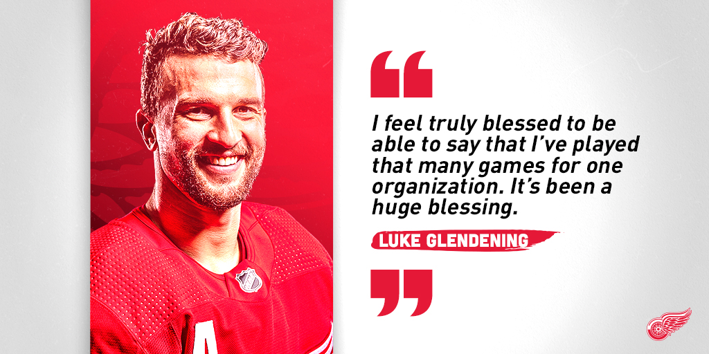 DetroitRedWings's tweet photo. Luke ahead of career game 500. #LGRW https://t.co/hUTkFqM9Bd