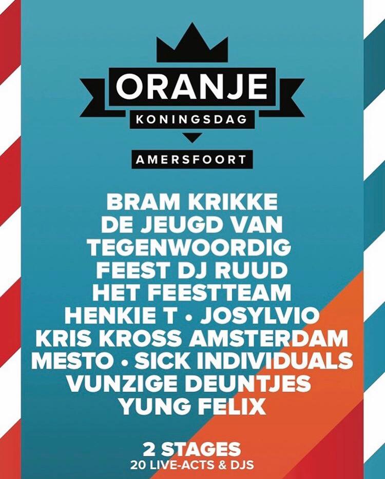🧡Hier wil je toch bij zijn! Nog geen kaartjes? Koop dan snel je tickets via oranjekoningsdag.nl #koningsdagamersfoort2020 🧡