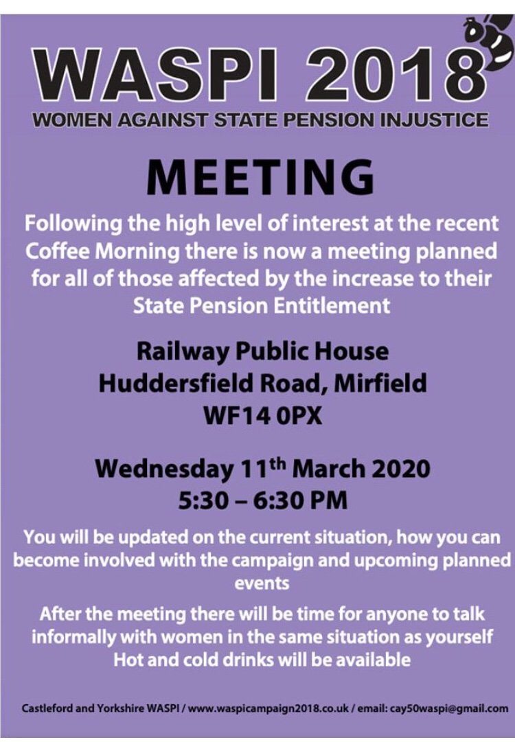 Chrishainswort2's tweet photo. #Huddersfield #Yorkshire #WednesdayMotivation #1950s #waspicampaign2018 #LetsgetWASPIdone #WASPI2018 #onevoice #Notgoingaway #welcome #supporters https://t.co/XK95C0iXIA