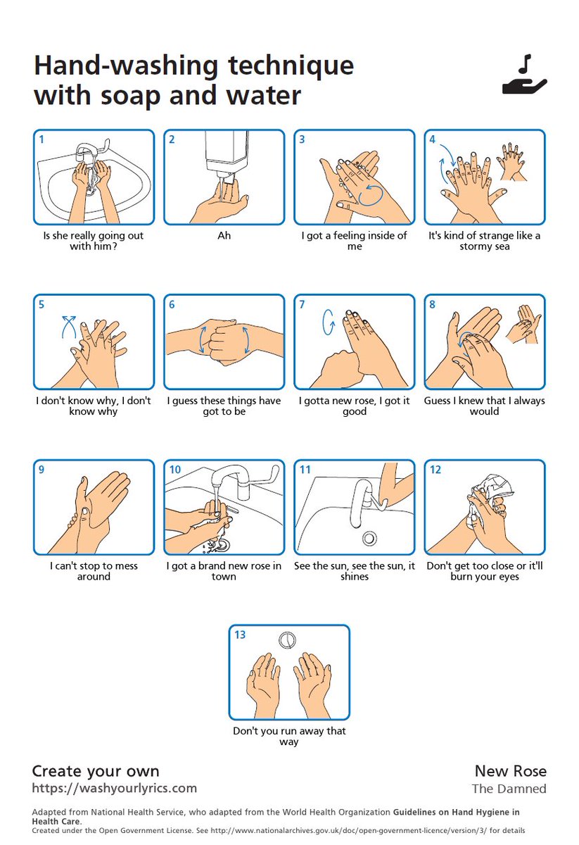 nosetouchpress's tweet photo. NP urges people to wash their hands. If you haven't, consider starting to do so! It's a great hygienic habit to have! #nosetouchpress Let #thedamned help be your guide...
๐ค๐งผ๐ฉ๐
#WashYourLyrics https://t.co/IMlyJRmJ9C