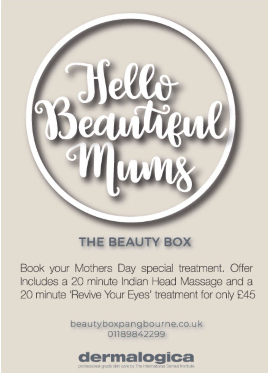 BeautyBoxPang's tweet photo. Doesn’t your mum deserve to be treated this Mother’s Day? Take advantage of our amazing offer and show her how much you appreciate her 💓

 #MothersDay #massagetherapy #massage https://t.co/lG8bXUKoZf