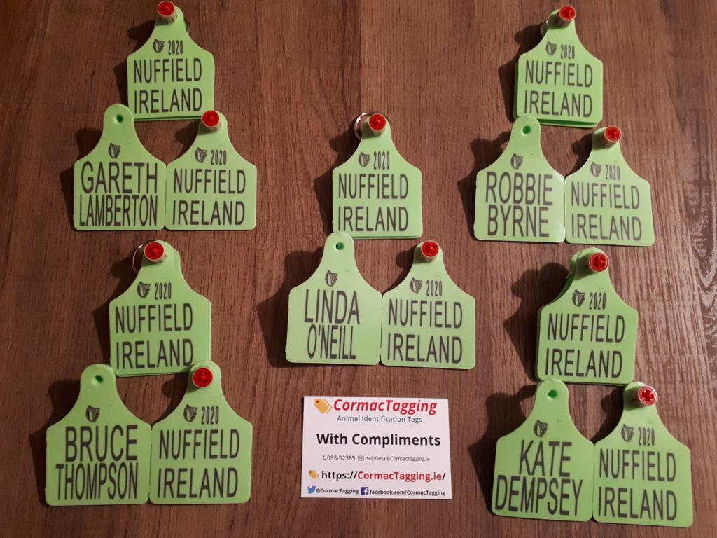 Compliments of <a href="/CormacTagging/">Cormac Tagging 🐄🐏 🏷</a>  all set for our travels !! <a href="/NuffieldIreland/">Nuffield Ireland</a> 👌✈🐄👍