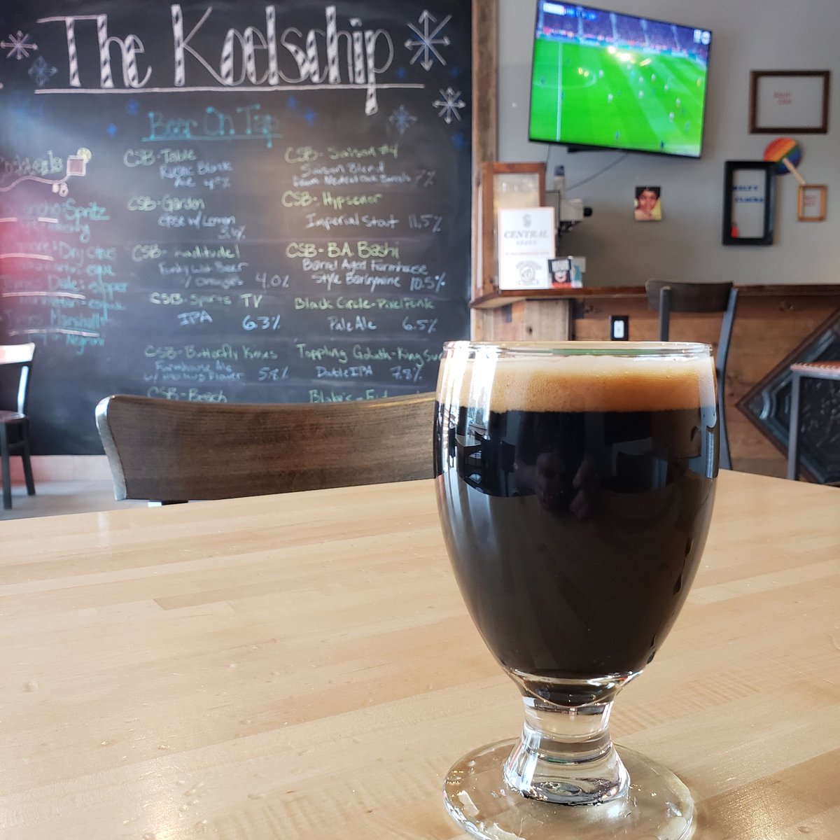 Champions League games start in an hour and we have $4 CSB drafts all day long. Including Hypsenor our newest imperial stout!