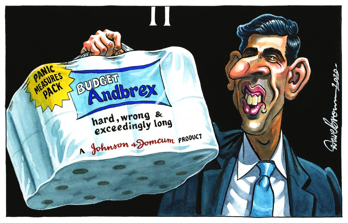 Dave Brown On Twitter Tomorrow S Independent Cartoon Rishisunak Budget2020 Coronavirus Panicbuying Brexitbudget Toiletpaperpanic