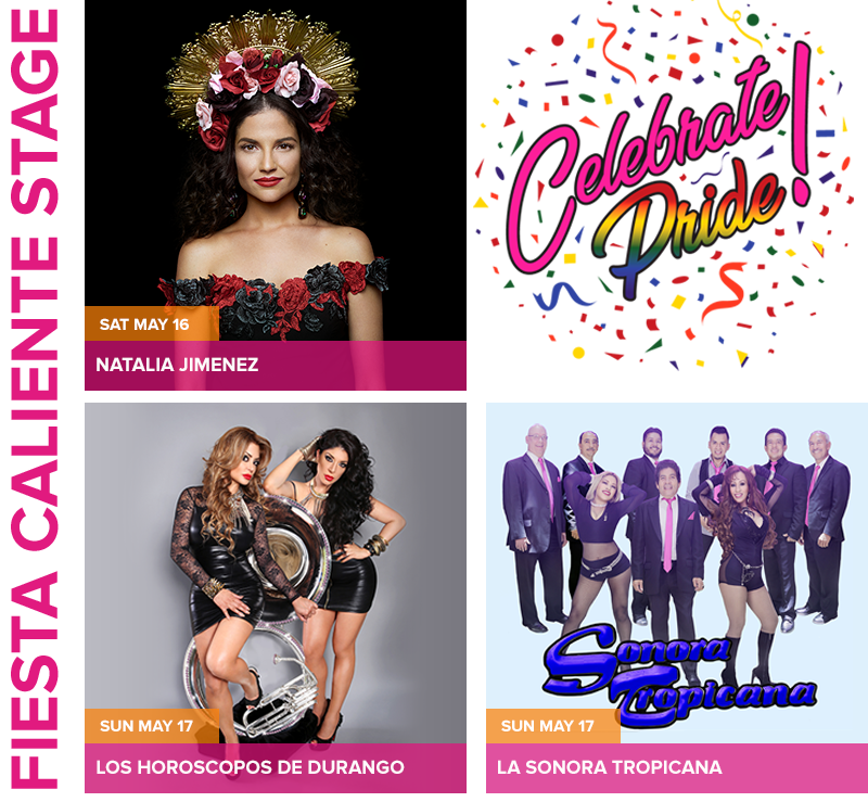 LongBeachPride's tweet photo. Who is ready for #FiestaCaliente? 🙋♀️🙋♀️🙋♂️🙋♂️ Tell us who you are excited to see! https://t.co/AA0NjHZB9Z <-- TICKETS 🎫🎫✨ https://t.co/rUCIexvY98