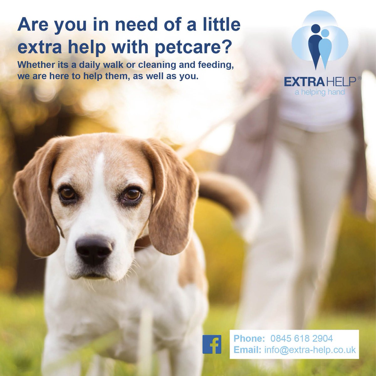 Are you in need of a little extra help with petcare? Our DBS checked helpers can support you! Visit slo.link/16318 to discover more about us | #ElderlyCare #Pets #Dogs #Walkies #UK