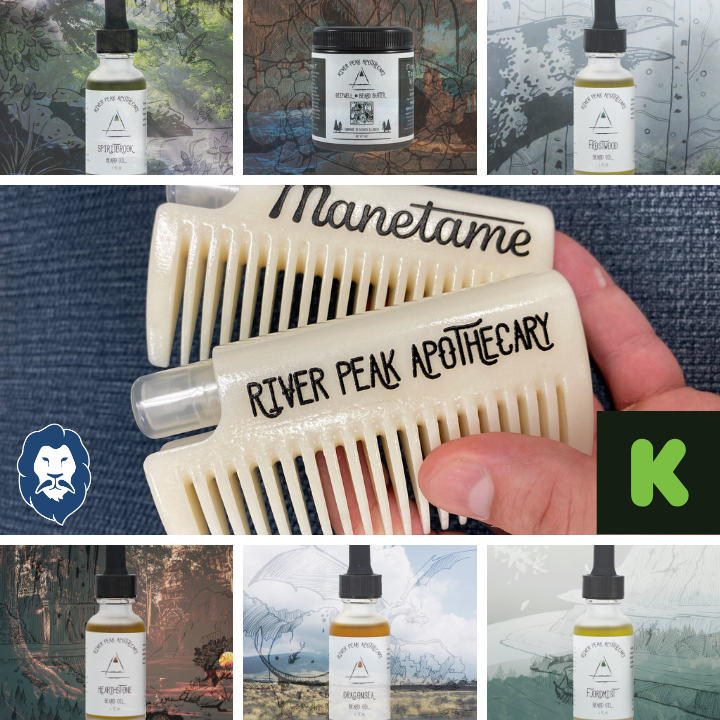 Oh? You haven't heard of our awesome funding levels including River Peak Apothecary products? 

You didn't know we also have the skills to custom print after funding? Well you're in luck, we still have a bit more than 50 days to make it work. bit.ly/getmanetamed