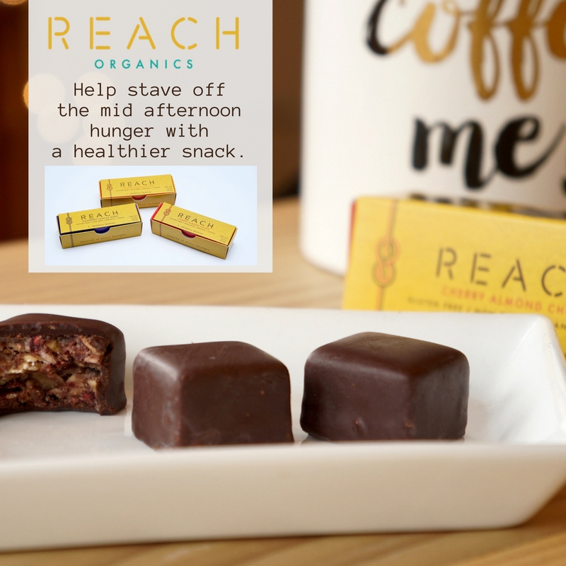 Stave off the mid afternoon hunger with a healthier snack. reachorganics.com