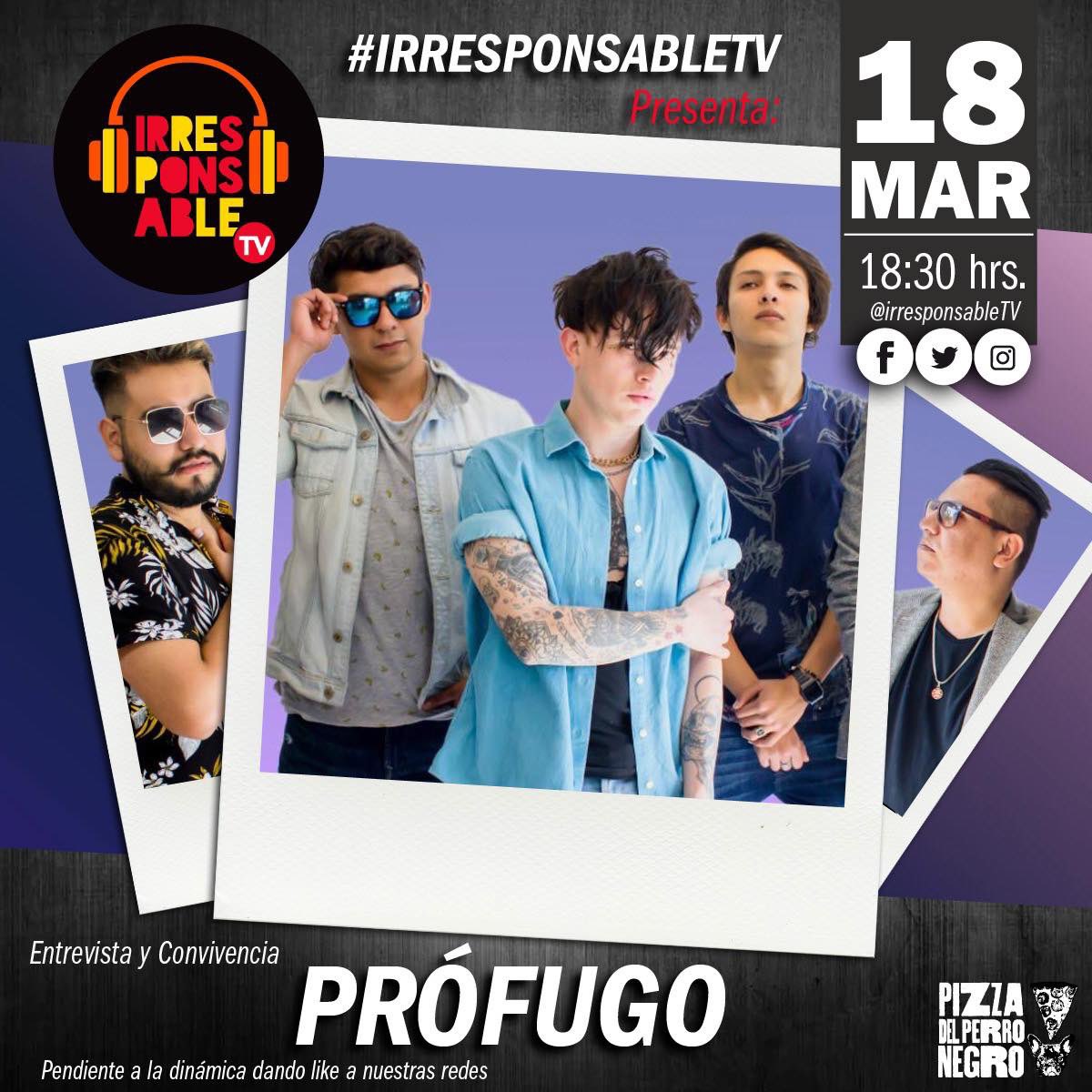 🔥🔥🔥🔥!ATENCIÓN! 🔥🔥🔥🔥:

Aquí la dinámica de #IrresponsableTV para poder asistir a la Entrevista y Convivencia con Prófugo <a href="/PROFUGOmx/">Prófugo</a> en <a href="/PizzaPerroNegro/">Perro Negro</a> 👉🏻 facebook.com/30194596983273…