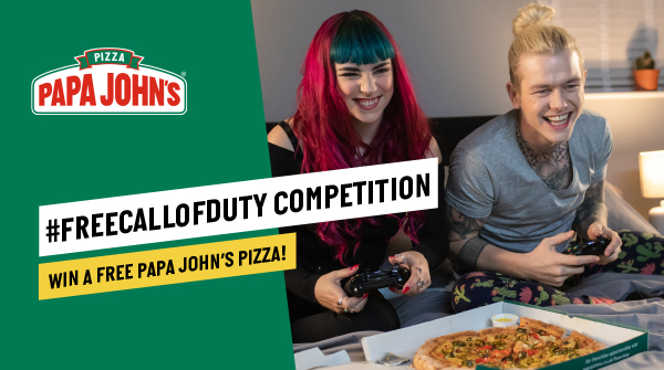 PapaJohnsUK's tweet photo. To celebrate the launch of #FreeCallofDuty, we're giving away 150 free pizzas! Just tell us which new dessert we've added to our menu this week using #FreeCallofDuty and tag two friends to enter! Don't forget to RT! https://t.co/ZW88DXF2Vc https://t.co/bTakh84TUp