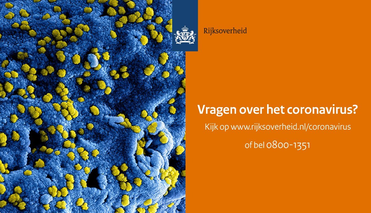 🔎 Bekijk onze update over het nieuwe coronavirus (COVID-19): bit.ly/3aIwAz9 #coronavirus #vrnhn