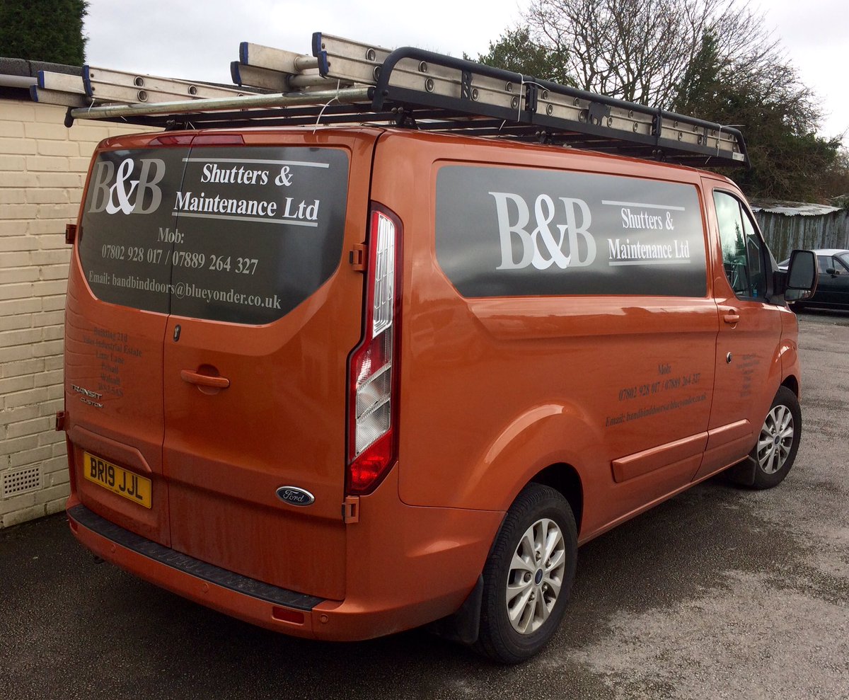 Wrapped panels and bonnet for 'B&amp;B Shutters' today #design #print #display #printing #GraphicDesign #Branding #artwork #designer #logo #logodesign #signs #signage #graphics #stickers #vinyl #vehiclewrap #vehiclegraphics #clothing #workwear #businesscards #banners #localbusiness